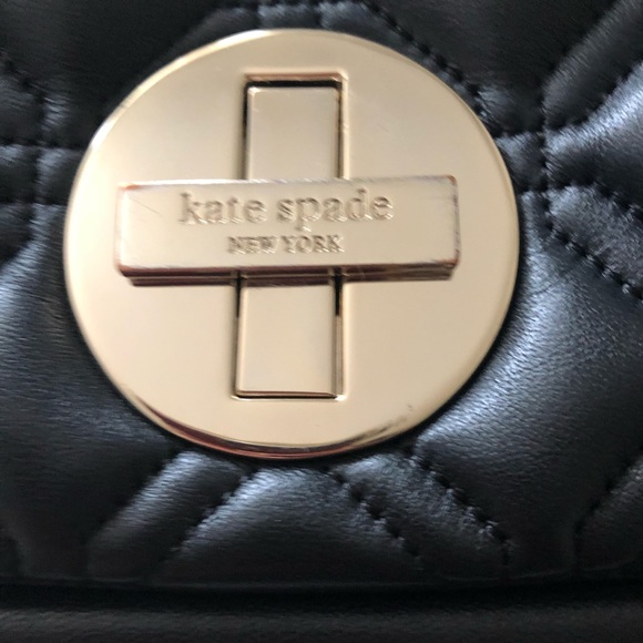 {Kate spade} black quilted crossbody - Picture 3 of 4